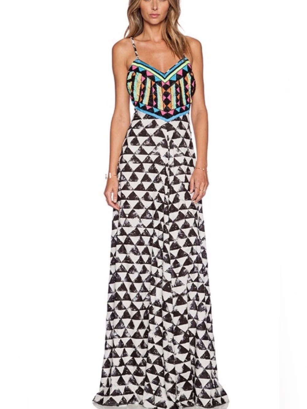 Mara Hoffman NWT Embellished Maxi Dress in Alta In Large